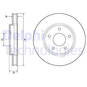 Bremseskive, NISSAN LEAF, 40206-3NA0A, 40206CY00A