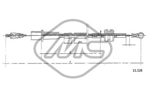Gasskabel, OPEL, 848838, 848852