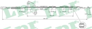 Kabel, parkeringsbremse, Høyre, MERCEDES-BENZ T1 Buss [602, B601], T1 Flak/chassi [601, B602], T1 Skåp [601, 611, B602], 6014203485, 601