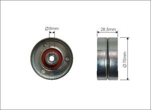 Strammerull, kilerem med ribber, SEAT AROSA, 028145278M, 028903308F, 047 903 306, 047903306