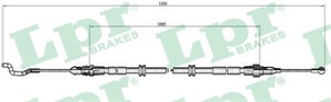 Kabel, parkeringsbremse, Bak, Høyre, Venstre, VW MULTIVAN V, TRANSPORTER Buss V, TRANSPORTER Flak/chassi V, TRANSPORTER Skåp V, 7E060970