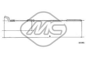 Gasskabel, VW TRANSPORTER Buss II, 211 721 555AA, 211 721 555S, 211721555AA, 211721555S