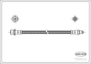 Bremseslange, Bakaksel, Hjulside, TOYOTA AVENSIS VERSO, PREVIA II, 9094702B95