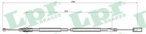 Kabel, parkeringsbremse, Bak, Høyre, CITROËN C8, FIAT ULYSSE, LANCIA PHEDRA, PEUGEOT 807, 1487275080, 1487647080, 4745T7, 4745T8