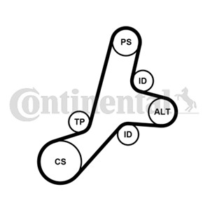 Kileribberemsett, CITROËN,FORD,MAZDA,PEUGEOT, 16 138 443 80, 1613844380