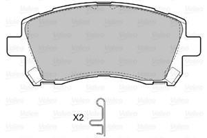Bremseklosser sett, Framaksel, SUBARU, 26296AC040, 26296-AC040, 26296AC041, 26296-AC041, 26296AC050, 26296-AC050, 26296AC070, 26296-AC07