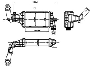 Ladeluftkjøler, OPEL,VAUXHALL, 1302244, 1302413, 9129519, 9192587, 95512980
