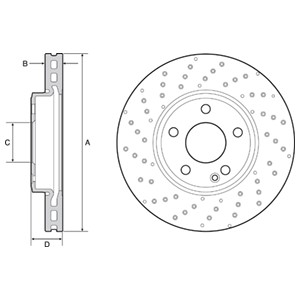 Bremseskive, Framaksel, MERCEDES-BENZ, 246 421 2512, A246 421 2512
