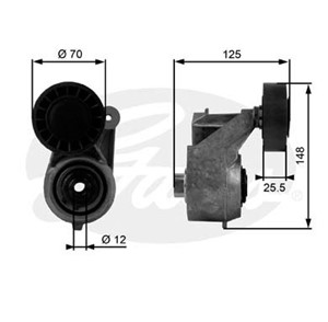 Strammerull, kilerem med ribber, MERCEDES-BENZ, 1032000470, 1032000670, 1032000770, 1032000870, A1032000470, A1032000670, A1032000770, A