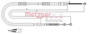 Kabel, parkeringsbremse, Bak, Høyre, TOYOTA STARLET, 46420-18030