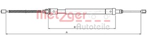 Kabel, parkeringsbremse, Bak, Venstre, CITROËN XSARA, XSARA Break, XSARA Coupé, 4745.J8