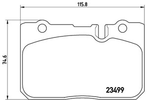 Bremseklosser sett, Framaksel, LEXUS LS, TOYOTA CELSIOR, CENTURY, 0446550050, 0446550060, 0446550070, 0446550161, 0446550220, 0449150210