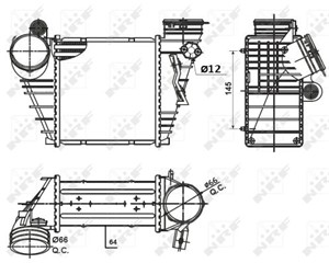 Ladeluftkjøler, AUDI,SEAT,SKODA,VW, 1J0145803L, 1J0145803N, 211 410 00 81 S1, 211 410 00 81, A211 410 00 81