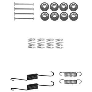 Tilbehørsett, bremsesko, Bakaksel, NISSAN LEAF, TOYOTA PRIUS C, VERSO S, YARIS, YARIS Skåp/halvkombi