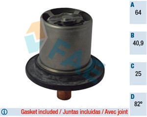 Termostat, kjølemiddel, CITROËN,FIAT,LANCIA,PEUGEOT,RENAULT, 1338.73, 96 17 028 380, 96.170.283.80, 9617028380
