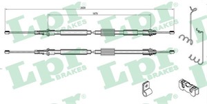 Kabel, parkeringsbremse, Bak, Høyre, Venstre, FORD TOURNEO CONNECT, TRANSIT CONNECT, 4367117, 4388055, 4407360, 4419303