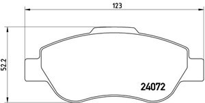 Bremseklosser sett, FIAT PANDA, PANDA Skåp/halvkombi, 71772215, 77362689, 77362691