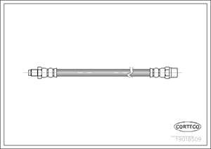 Bremseslange, Foran eller bak, ALFA ROMEO,MERCEDES-BENZ, 0004283535, 101336, 107101, 1234280135, 1264280335