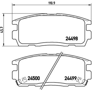 Bremseklosser sett, Bakaksel, CHEVROLET CAPTIVA, CAPTIVA SPORT, CAPTIVA Van, EQUINOX, OPEL ANTARA A, PONTIAC TORRENT, VAUXHALL ANTARA A,