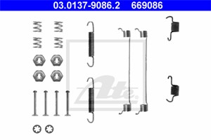 Tilbehørsett, bremsesko, Bakaksel, CITROËN,PEUGEOT,RENAULT, 4308 52, 77 01 202 347, 95 659 472