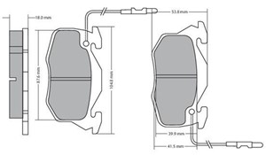 Bremseklosser sett, Framaksel, CITROËN,PEUGEOT,RENAULT,TALBOT, 4248.78, 4250.17, 4250.33, 4250.34, 4250.35, 4250.43, 4250.49, 4250.50, 4