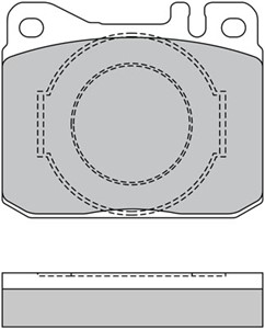 Bremseklosser sett, Framaksel, MERCEDES-BENZ, 000 420 59 20, 000 420 60 20, 000 420 94 20, 000 420 95 20, 0004205920, 0004206020, 000420