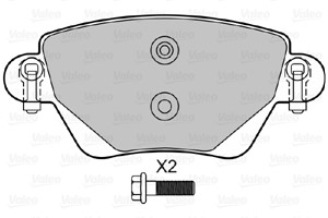 Bremseklosser sett, Bakaksel, RENAULT KANGOO, KANGOO Express, 7701207187