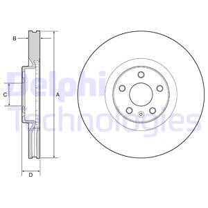Bremseskive, Framaksel, VOLVO S60 III, S90 II, V60 II, V90 Kombi II, XC40, XC60 II, XC90 II, 31400568, 31471752
