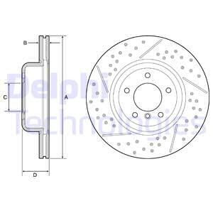 Bremseskive, Framaksel, BMW, 34116786392