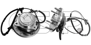 Hjullagersett, Bakaksel, CHRYSLER GRAND VOYAGER V, DODGE GRAND CARAVAN, VW ROUTAN, 4721762AA, 4721762AB, 4721762AC, 4721762AE, 4721762AF