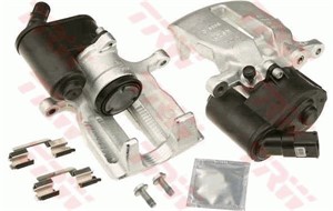 Bremsecaliper, Bakaksel, Høyre bakaksel, Høyre, AUDI A6 Allroad C6, A6 C6, A6 C6 Avant, 4F0 615 404 B, 4F0 615 404 H