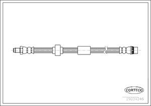 Bremseslange, Foran, Framaksel, OPEL VIVARO A Skåp, RENAULT TRAFIC Flak/chassi II, VAUXHALL VIVARO A Skåp, 4416297, 8200404264, 93853917