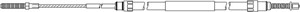 Kabel, parkeringsbremse, Bak, BMW X5 [E53], 3441 1 165 699