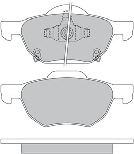 Bremseklosser sett, Framaksel, HONDA ACCORD VII, ACCORD Tourer VII, 45022S9AA01, 45022SDAA00, 45022-SEA-E01, 45022-SEA-EZ1
