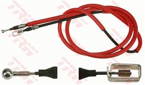 Kabel, parkeringsbremse, Bak, Høyre bak, Høyre, CITROËN C8, PEUGEOT 807, 4745 T8