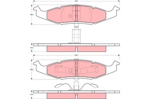 Bremseklosser sett, Framaksel, CHRYSLER NEON, DODGE NEON, PLYMOUTH NEON Sedan, 4762550