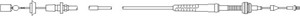 Gasskabel, SEAT CORDOBA, IBIZA II, VW GOLF III, GOLF Variant III, VENTO, 1H0 721 555D
