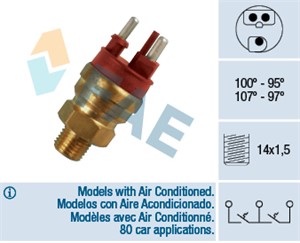 Temperaturbryter, radiator ventilator, MERCEDES-BENZ, 006 545 42 24, 21200-05D10, 2120005D11, 21200-05D12, 21200G2401, TS-508