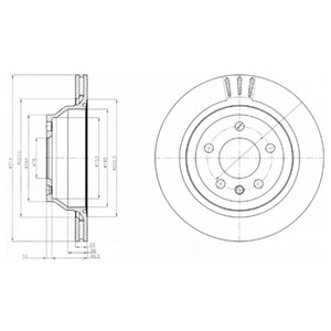 Bremseskive, VW MULTIVAN V, TOUAREG, TRANSPORTER Buss V, TRANSPORTER Flak/chassi V, TRANSPORTER Skåp V, 7L6 615 601E, 7L6 615 601G, 7L66