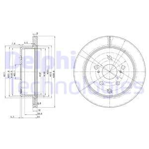 Bremseskive, Bakaksel, TOYOTA PREVIA I, SUPRA, 42431-14100, 42431-14110, 42431-14120