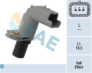 Sensor, kamakselposisjon, CITROËN C2, C3 I, C4 I, C4 Coupé, PEUGEOT 1007, 206 Halvkombi, 206 SW, 207, 307, 307 Break, 307 SW, 1920 GQ, 1