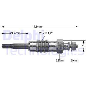 Glødeplugg, ALFA ROMEO 145, 146, FIAT BRAVA, BRAVO I, MAREA, MAREA Weekend, PUNTO, LANCIA KAPPA, KAPPA SW, 46447610, 71735459