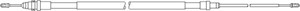 Kabel, parkeringsbremse, Høyre, Venstre, CITROËN C2, PEUGEOT 1007, 4745 W4, 4746 16