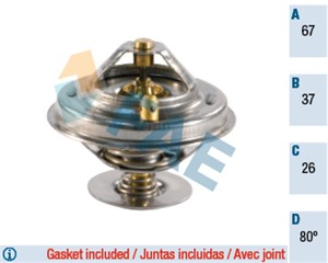 Termostat, kjølemiddel, AUDI,PORSCHE,SEAT,VW, 022 121 113, 077 121 113 C, 955 106 113 00