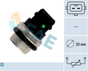 Sensor, kjølemiddeltemperatur, AUDI,FORD,SEAT,VW, 06 14 411 S1, 06 14 411, 09128177 S1, 09128177, 1669949, 251 919 501 A, 251 919 501 D,
