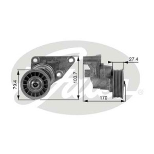 Strammerull, kilerem med ribber, CADILLAC,CHEVROLET,GMC,HUMMER,ISUZU, 12554027, 12580162, 12609719