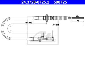 Kabel, clutchbetjening, OPEL AGILA, VAUXHALL AGILA Mk I, 47 05 607, 47 07 843, 9210082, 9216431