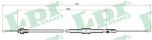Kabel, parkeringsbremse, Bak, Høyre, RENAULT CLIO III, CLIO Grandtour III, MODUS / GRAND MODUS, 8200270181