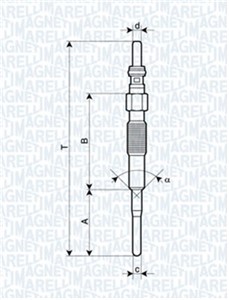 Glødeplugg, CHEVROLET CAPTIVA, CRUZE, EPICA, LACETTI, NUBIRA Kombi, NUBIRA Sedan, OPEL ANTARA A, VAUXHALL ANTARA A, 4805511, 96440144