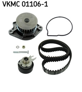 Vannpumpe + registerreimssett, SEAT AROSA, CORDOBA, IBIZA II, VW LUPO I, POLO, POLO III, 030 109 119 AB, 030 109 119 H, 030 109 119 M, 0